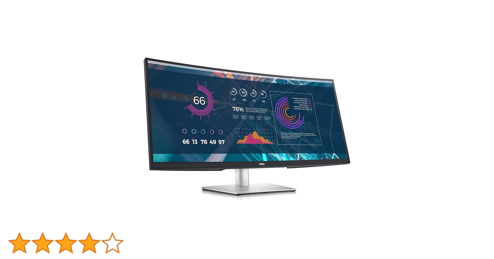 Dell P3421W 34インチワイド 曲面モニタ－ Dell 34 Inch Ultrawide, WQHD (Wide Quad High Definition
